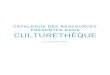 Guide Ressources Culturethèque 2016