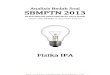 Analisis Bedah Soal SNMPTN 2013 Fisika IPA (1)