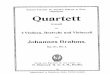 Brahms String Quartet #1