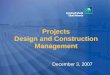 Dave Barrie - Design and Construction Management of Saudi Ar