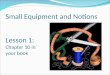 Sewing Equipment Notes