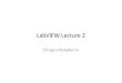 LabVIEW Lecture 2