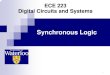 16+ +EE109+DLD+ +Ch5 Synchronous Logic