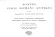 Fontes Iuris Romani Antiqui Scriptores T2 1909