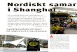 "Nordiskt samarbete i Shanghai", för Nordens tidning
