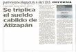 Se triplica el sueldo cabildo de Atizapán| AVANZA MANCERA...TANTITO