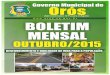 Boletim Mensal - Outubro/2015 - Governo Municipal de Orós