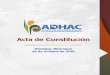 Acta constitutiva ADHAC