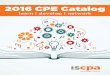 2016 ISCPA CPE Catalog