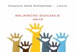 Bilancio 2015 - Emporio della Solidarietà - Lecce