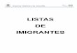 Listas de imigrantes de Joinville de 1851 a 1891 e de 1897 a 1902