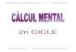CÀLCUL MENTAL - 3r cicle de Primària -