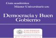 Guía académica del Máster Oficial en Democracia y Buen Gobierno