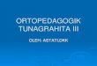 ORTOPEDAGOGIK TUNAGRAHITA III