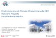 Environment and Climate Change Canada HPC Renewal Project 
