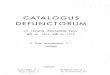 CATALOGUS DEFUNCTORUM