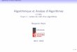 Algorithmique et Analyse d'Algorithmes - L3 Info Cours 1 : notion de 