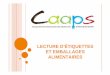 Lecture d'étiquettes alim - CAAPS Dec 2011