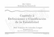 Capítulo 2 Definiciones y Clasificación de la Estabilidad