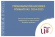 Programa formativo 2014-2015