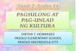 ARALING PANLIPUNAN Yunit II Aralin 14 Pagsulong at Pag unlad ng Kultura