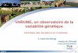 1. Varume, un observatoire de la variabilité génétique - Inventaire des situations en ruminants