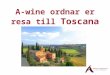 A wine ordnar er resa till toscana 4