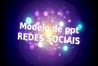Modelo PPT para apresentação de propostas de redes sociais