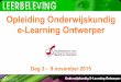 SBO Opleiding Onderwijskundig e-Learning Ontwerper - Dag 3
