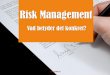 Risk management - Förenkling -
