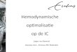 Dr. J. van Bommel Hemodynamische optimalisatie op IC, the EMC 