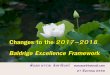 Changes to the 2017–2018 baldrige excellence framework