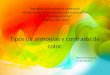 Tipos de armonías y contraste de color