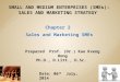 Chapter 2  sales and marketing strategy of sm es