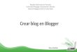 Como crear blog en blogger