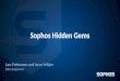 Sophos Security Day Belgium - The Hidden Gems of Sophos