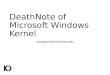 [CB16] DeathNote of Microsoft Windows Kernel by Peter Hlavaty & Jin Long