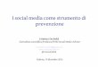 I social media come strumento di prevenzione