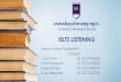 How to improve ielts listening for presentation