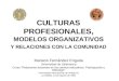 Culturas Profesionales, Modelos Orgzvos Y Rels Con La Comd ( La  Rábida 2005)