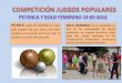 Juegos populares petanca y bolo femenino 19 05 2016