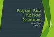 Programa para publicar documentos