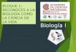 I.La biología como la ciencia de la vida