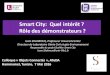 Smart City en 2 questions :  Quel intérêt ? internet des démonstrateurs ?