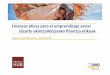 Finanzas éticas para el emprendizaje social