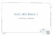 Excel module 3 ppt presentation