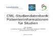 CML-Studiendatenbank: Patienteninformationen für Studien