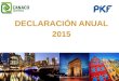 Declaración anual 2015