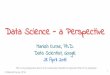 Data Science Perspective, Manish Kurse, 2016