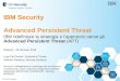 IBM ridefinisce la strategia e l'approccio verso gli Avanced Persistent Threats (APT) - Webinar 28/1/2016